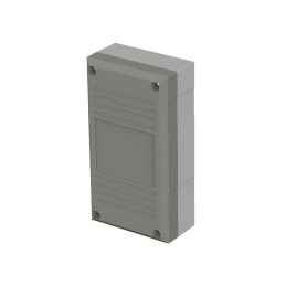 1 pcs - Bopla Elegant Series Grey Polystyrene Enclosure, IP40, Grey Lid, 125 x 67 x 40mm
