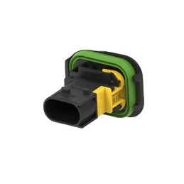 5 pcs - TE Connectivity, Heavy Duty Sealed Connector Series Automotive Connector Plug 3 Way