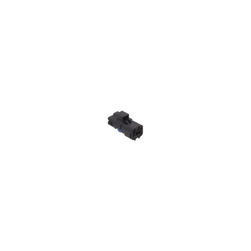 1 pcs : 211PC022S0349 - Automotive Connectors 2W FEMALE HSNG BLACK SEALED 1.5MM