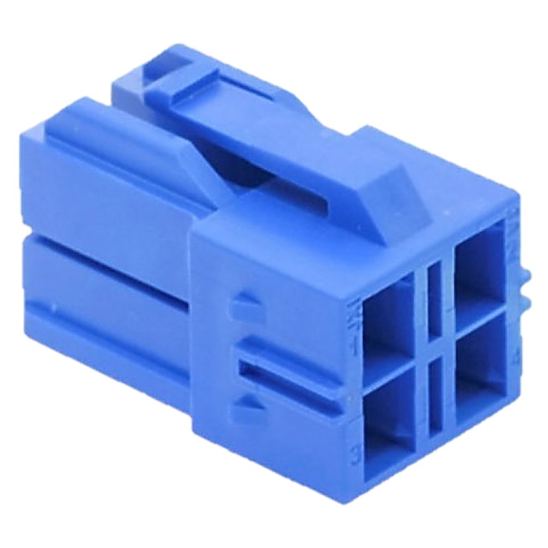 20 pcs - Molex, CP-6.5 Female Connector Housing, 6.5mm Pitch, 4 Way, 2 Row