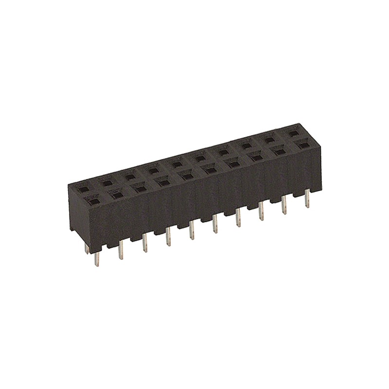 5 pcs - Hirose A3C Series Straight Through Hole Mount PCB Socket, 20-Contact, 2-Row, 2mm Pitch, Solder Termination