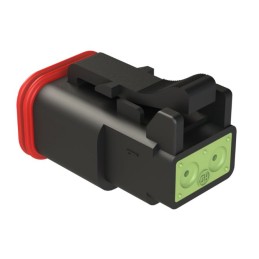 5 pcs - Amphenol Industrial, AT Cable connector Socket 2 Way, Crimp Termination