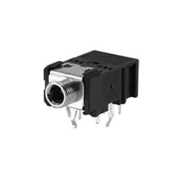 1 pcs : STX-3081-3N - Phone Connectors 3.5mm LP PCB STEREO 3P CLEAR NON THREAD