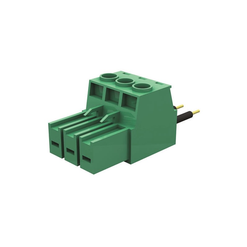 5 pcs - Amphenol Communications Solutions 7.62mm Pitch 4 Way Pluggable Terminal Block, Plug, Cable Mount, Screw Down Terminatio