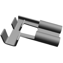 1 Pack of 12500 - TE Connectivity FASTON .250 Uninsulated Female Spade Connector, Flag Terminal, 6.35 x 0.81mm Tab Size, 0.5mm² 