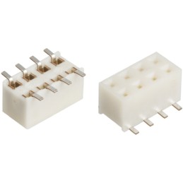 5 pcs - Hirose A3 Series Straight Surface Mount PCB Socket, 8-Contact, 2-Row, 2mm Pitch, Solder Termination