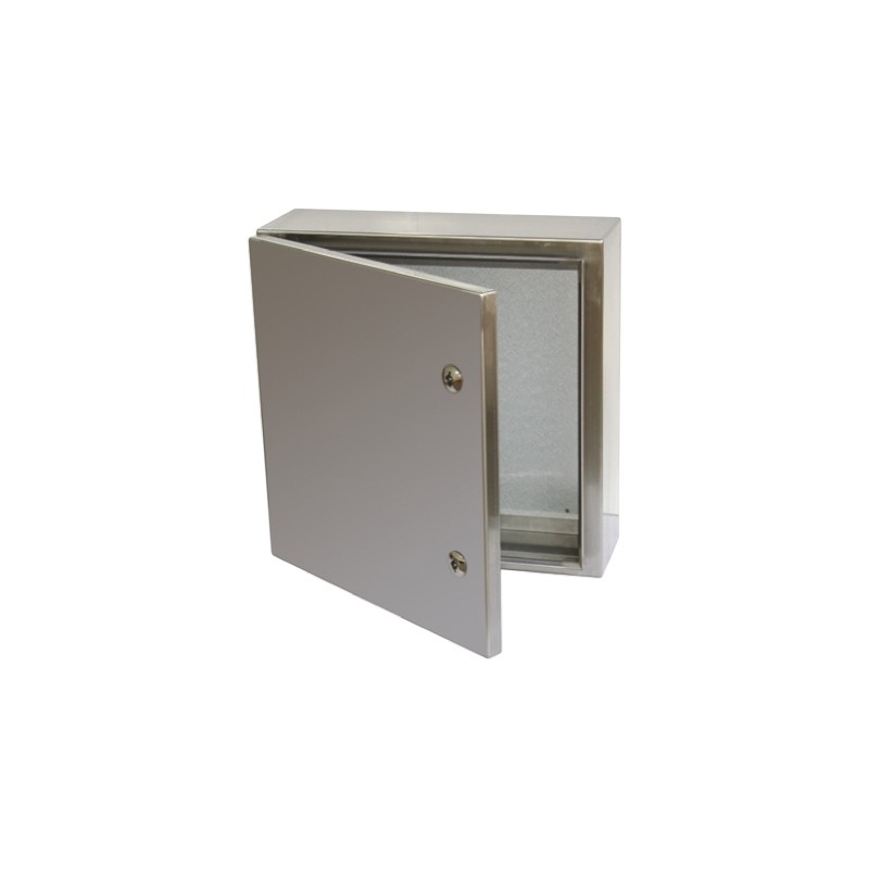 1 pcs - RS PRO 304 Stainless Steel Wall Box, IP66, 200 mm x 200 mm x 150mm
