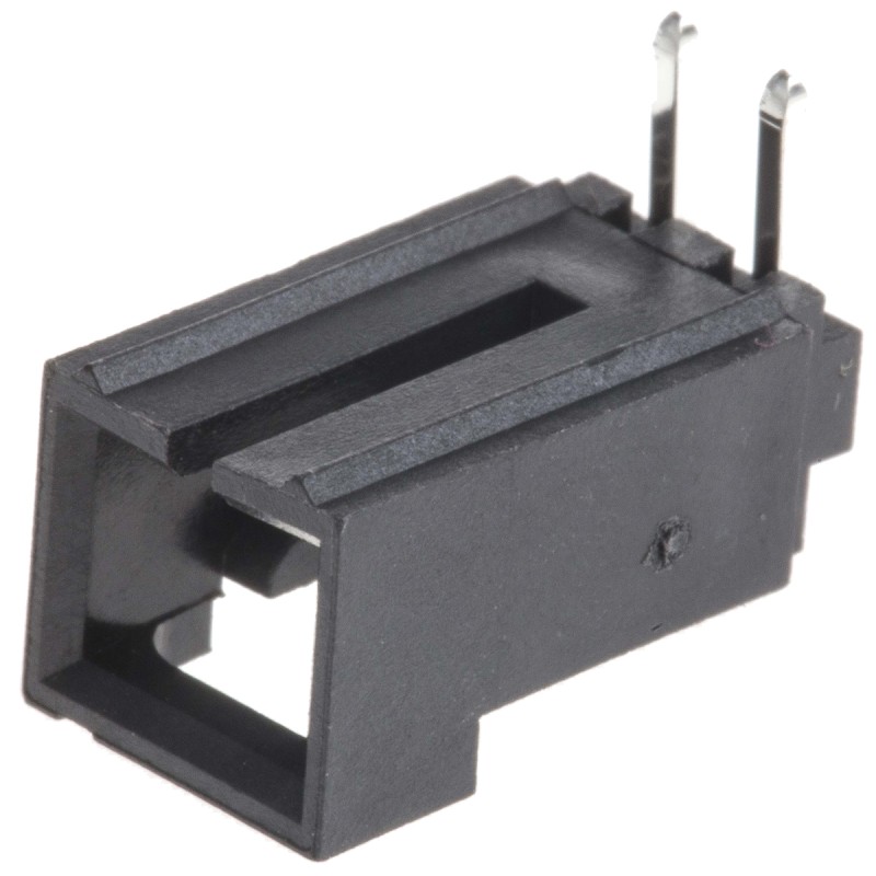 5 pcs - Molex SL Series Right Angle Through Hole PCB Header, 2 Contact(s), 2.54mm Pitch, 1 Row(s), Shrouded