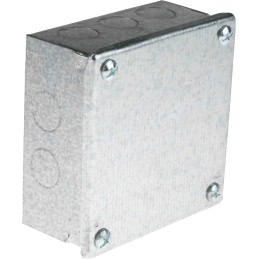 1 pcs - RS PRO Steel Galvanised Adaptable Box, 100mm x 100mm x 50mm