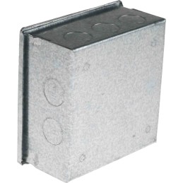 1 pcs - RS PRO Steel Galvanised Adaptable Box, 100mm x 100mm x 50mm