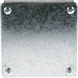 1 pcs - RS PRO Steel Galvanised Adaptable Box, 100mm x 100mm x 50mm