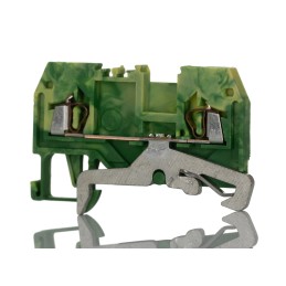 5 pcs - Wago 279 Series Green/Yellow Earth Terminal Block, 1.5mm², Single-Level, Cage Clamp Termination
