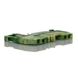 5 pcs - Wago 279 Series Green/Yellow Earth Terminal Block, 1.5mm², Single-Level, Cage Clamp Termination