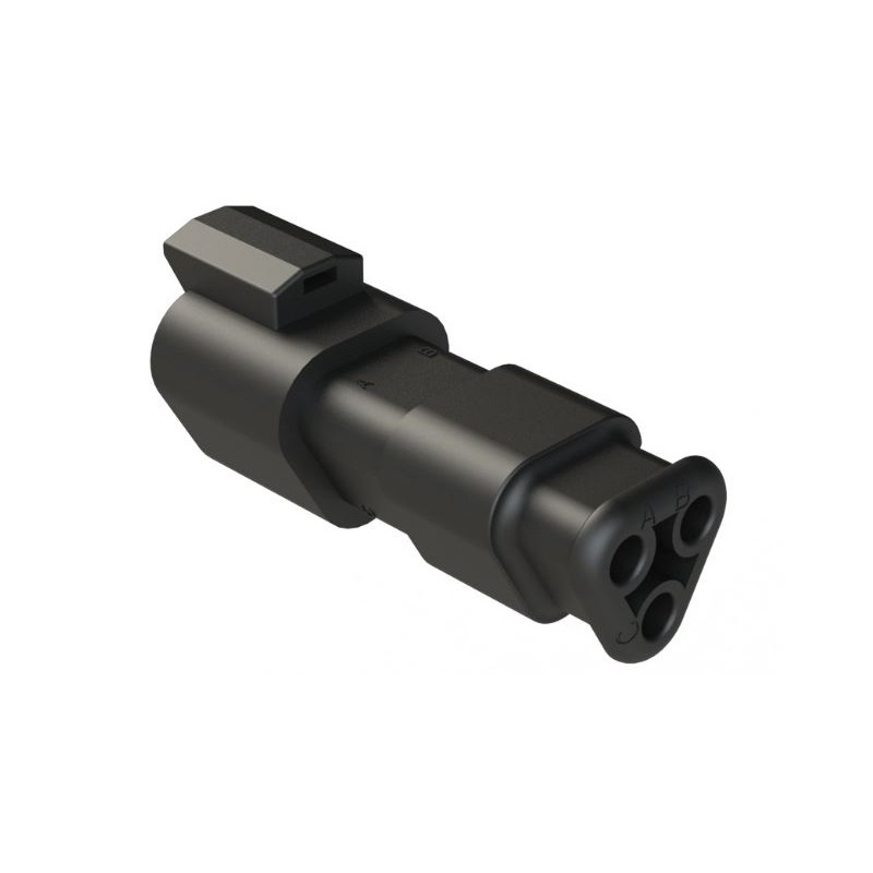 5 pcs - Amphenol Industrial, AT Cable connector Plug 3 Way, Crimp Termination