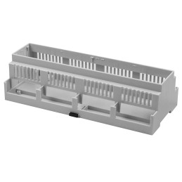 1 pcs - RS PRO Open Top, Vented Sides Enclosure Type, 212.1 x 90 x 58mm, Polycarbonate DIN Rail Enclosure