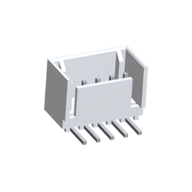 5 pcs - TE Connectivity MTA-100 Series Right Angle Through Hole PCB Header, 5 Contact(s), 2.54mm Pitch, 1 Row(s), Shrouded