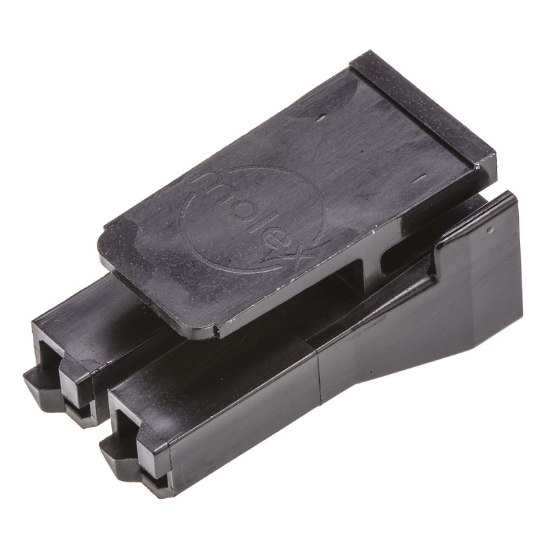 5 pcs - Molex, Sabre Female Connector Housing, 7.49mm Pitch, 2 Way, 1 Row