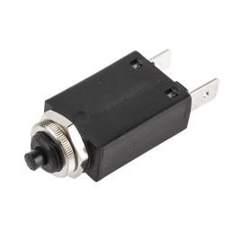 1 pcs - ETA Thermal Circuit Breaker - 106 Single Pole 240V Voltage Rating Panel Mount, 1A Current Rating