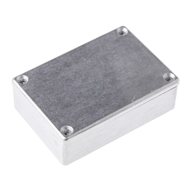 1 pcs - Deltron 480 Series Silver Die Cast Aluminium Enclosure, IP66, IP67, IP68, Silver Lid, 80 x 55 x 26mm