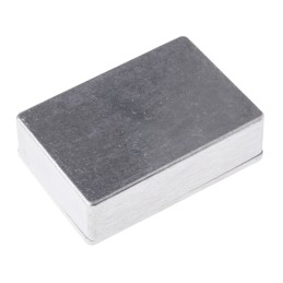 1 pcs - Deltron 480 Series Silver Die Cast Aluminium Enclosure, IP66, IP67, IP68, Silver Lid, 80 x 55 x 26mm