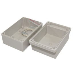 1 pcs - Hammond RP Series Light Grey ABS General Purpose Enclosure, IP65, Light Grey Lid, 125 x 85 x 85mm