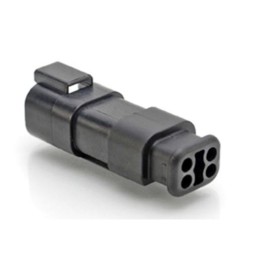 5 pcs - Amphenol Industrial, AT Cable connector Plug 4 Way, Crimp Termination