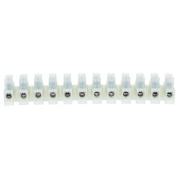 5 pcs - RS PRO Non-Fused Terminal Block, 12-Way, 41A, 4 mm² Wire, Screw Down Termination