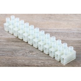 5 pcs - RS PRO Non-Fused Terminal Block, 12-Way, 41A, 4 mm² Wire, Screw Down Termination