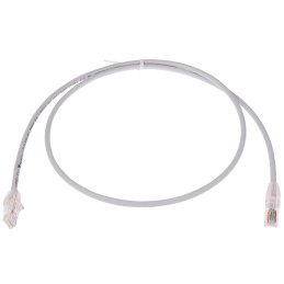 1 pcs - Molex Premise Networks Cat5e Straight Male RJ45 to Straight Male RJ45 Ethernet Cable, U/UTP, Grey PVC Sheath, 1m
