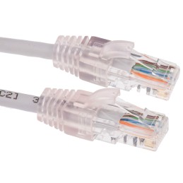 1 pcs - Molex Premise Networks Cat5e Straight Male RJ45 to Straight Male RJ45 Ethernet Cable, U/UTP, Grey PVC Sheath, 1m