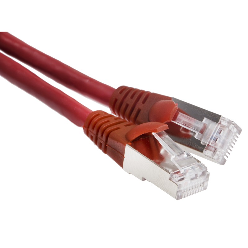 1 pcs - RS PRO Cat5e Male RJ45 to Male RJ45 Ethernet Cable, U/UTP, Red LSZH Sheath, 3m