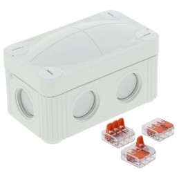 1 pcs - WISKA Polypropylene Junction Box, IP66, IP67, 85 x 49 x 51mm