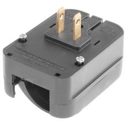 1 pcs - PowerConnections Europe to USA Mains Connector Converter, Rated At 10A