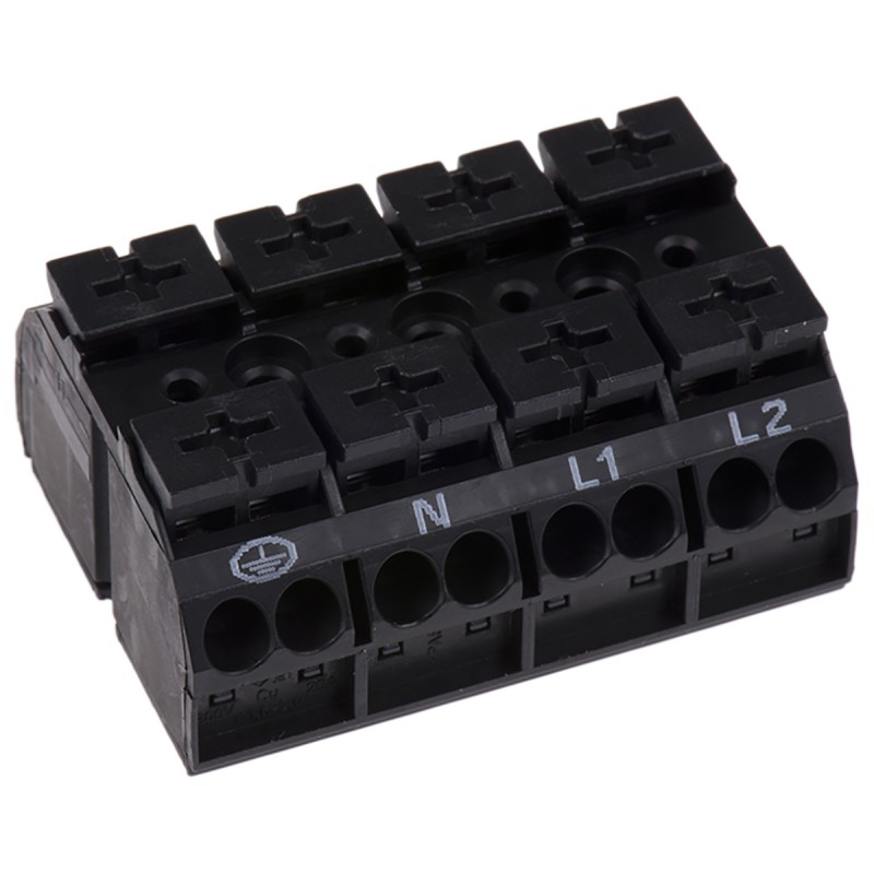 5 pcs - Wago 862 Series Terminal Strip, 4-Way, 32A, 20 - 12 AWG, Wire, Push-In Cage Clamp Termination