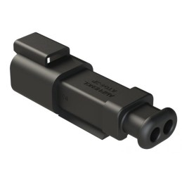 5 pcs - Amphenol Industrial, AT Cable connector Plug 2 Way, Crimp Termination