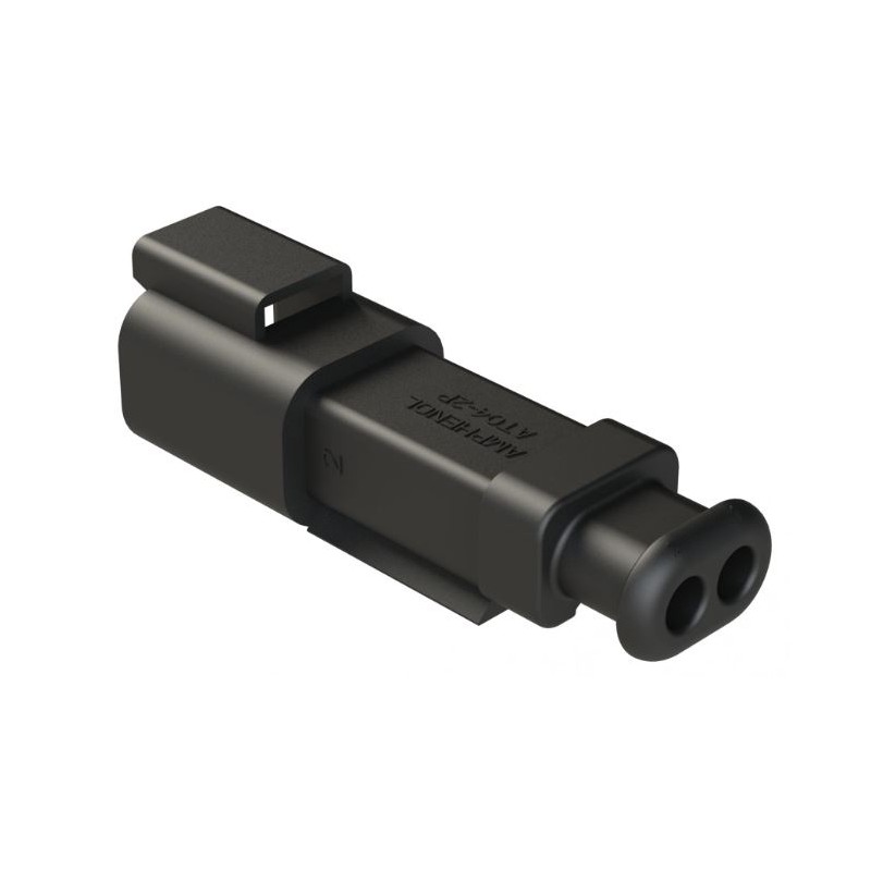 5 pcs - Amphenol Industrial, AT Cable connector Plug 2 Way, Crimp Termination