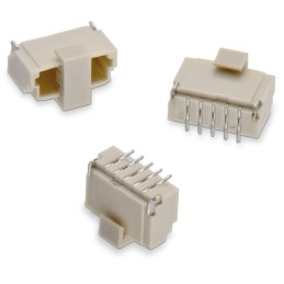 5 pcs - Wurth Elektronik WR-WTB Series Straight Surface Mount PCB Header, 6 Contact(s), 1.0mm Pitch, 1 Row(s), Shrouded