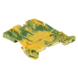 5 pcs - Entrelec ZS4 Series Green/Yellow Standard Din Rail Terminal, 4mm², Screw Termination, ATEX