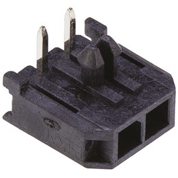 5 pcs - Molex Micro-Fit 3.0 Series Right Angle Through Hole PCB Header, 2 Contact(s), 3.0mm Pitch, 1 Row(s), Shrouded