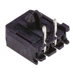 5 pcs - Molex Micro-Fit 3.0 Series Right Angle Through Hole PCB Header, 2 Contact(s), 3.0mm Pitch, 1 Row(s), Shrouded