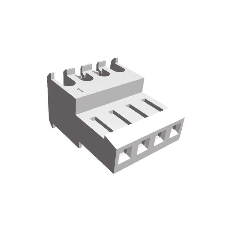 5 pcs - TE Connectivity 4-Way IDC Connector Socket for Cable Mount, 1-Row