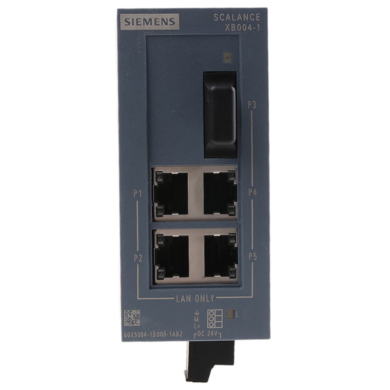 1 pcs - Siemens SCALANCE Series DIN Rail Mount Ethernet Switch, 4 RJ45 Ports, 100Mbit/s Transmission