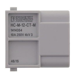 5 pcs - Phoenix Contact Heavy Duty Power Connector Module, 10A, Male, HC-M-12 Series, 12 Contacts