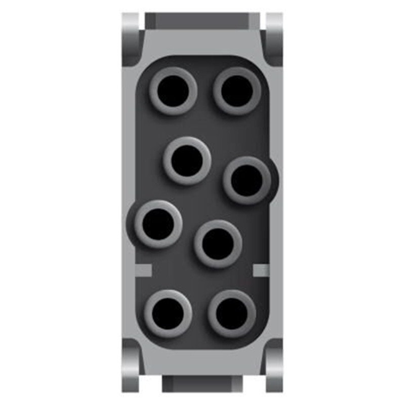 5 pcs - Phoenix Contact Heavy Duty Power Connector Module, 16A, Male, HC-M-08 Series, 8 Contacts