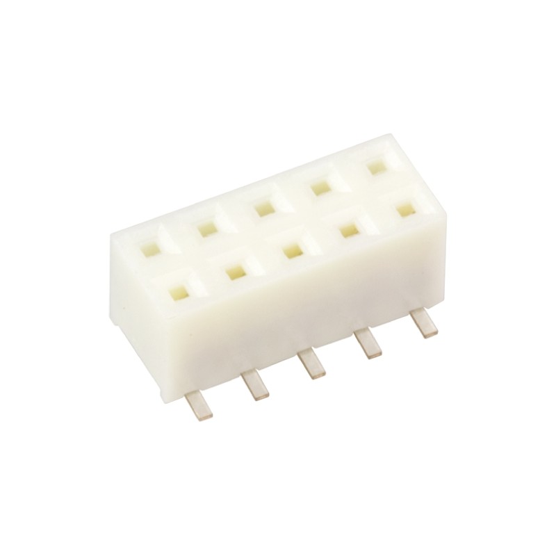5 pcs - Hirose A3 Series Straight Surface Mount PCB Socket, 10-Contact, 2-Row, 2mm Pitch, Solder Termination