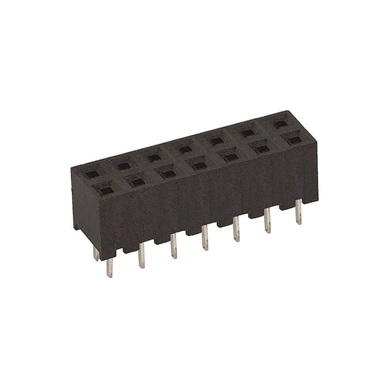 5 pcs - Hirose A3C Series Straight Through Hole Mount PCB Socket, 14-Contact, 2-Row, 2mm Pitch, Solder Termination