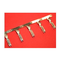 50 pcs - Molex Female Crimp Terminal, Compression, Crimp Termination, 22AWG Min, 20AWG Max