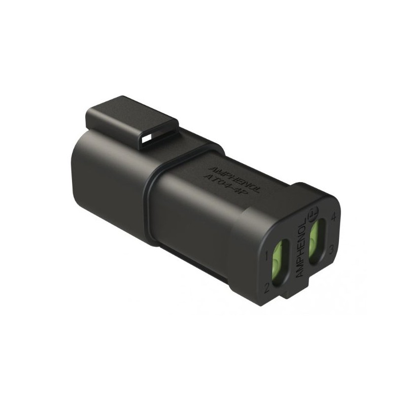 5 pcs - Amphenol Industrial, AT Cable connector Plug 4 Way, Crimp Termination