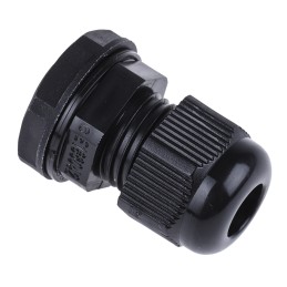 1 Pack of 10 - RS PRO Black Nylon Cable Gland, PG9 Thread, 4mm Min, 8mm Max, IP68