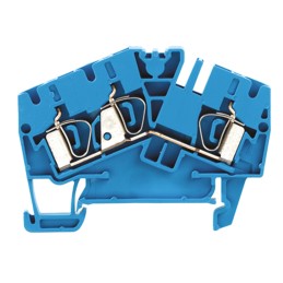 5 pcs - Weidmuller Z Series Blue Feed Through Terminal Block, Single-Level, Clamp Termination